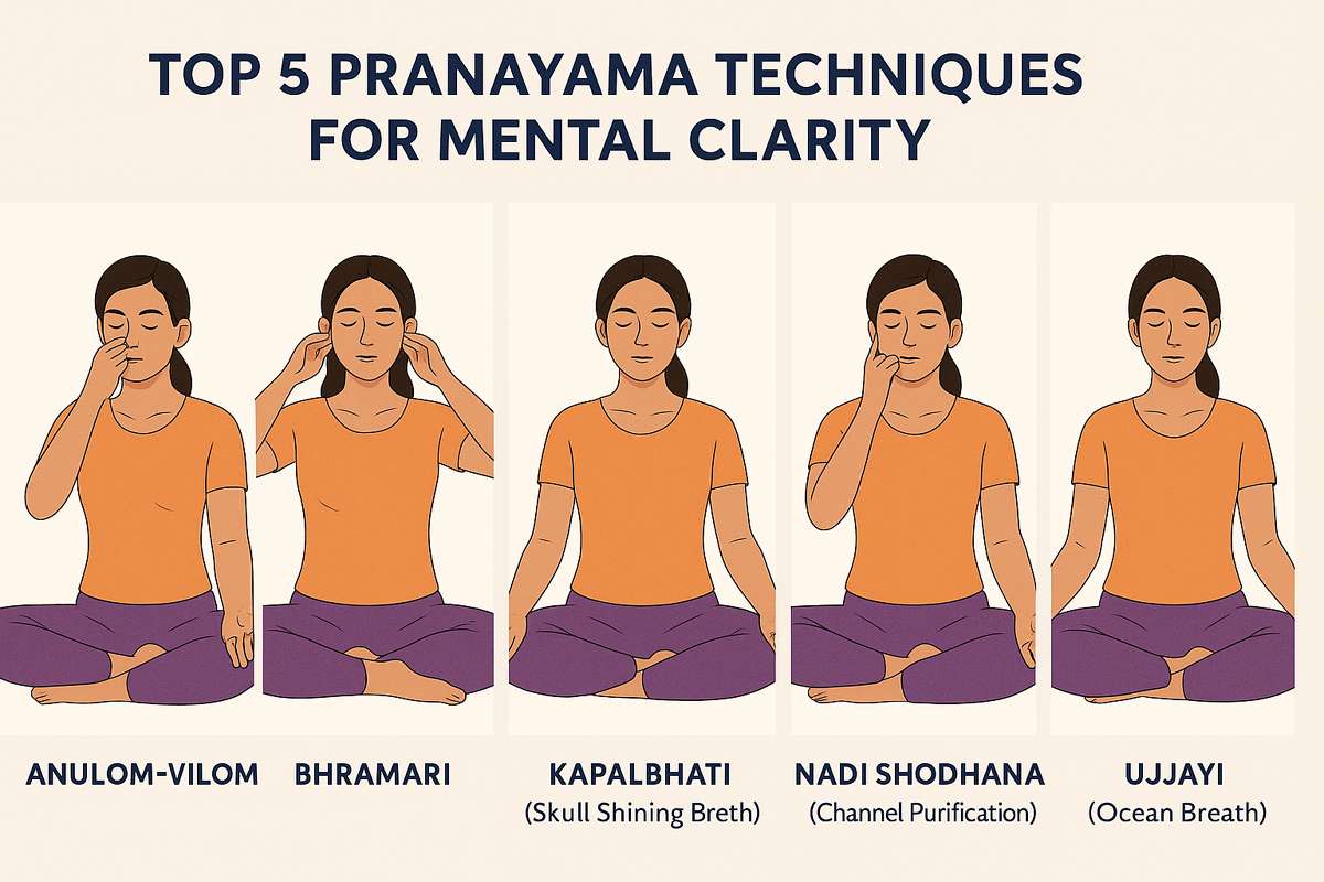 Top 5 Pranayama Techniques for Mental Clarity