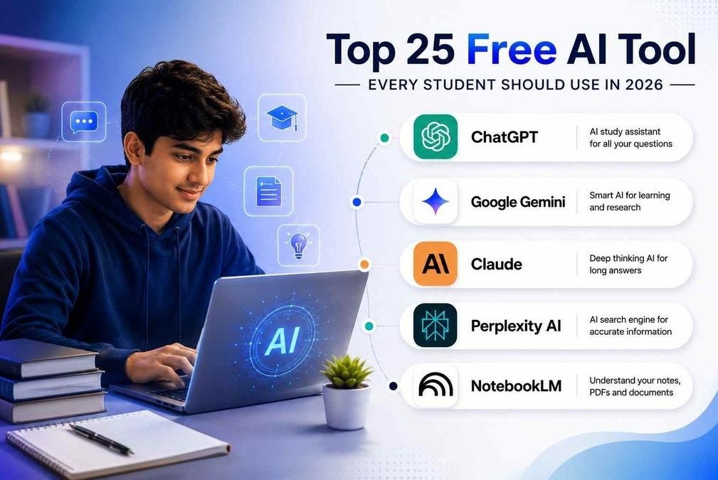 Top 25 free AI Tools
